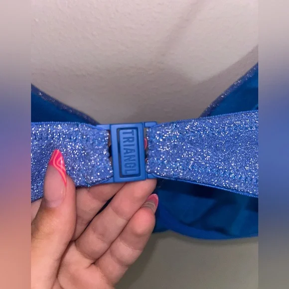 Triangl Swimwear Blue Bikini - Picture 4 of 8